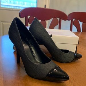 Black and Gray Women's Heels
